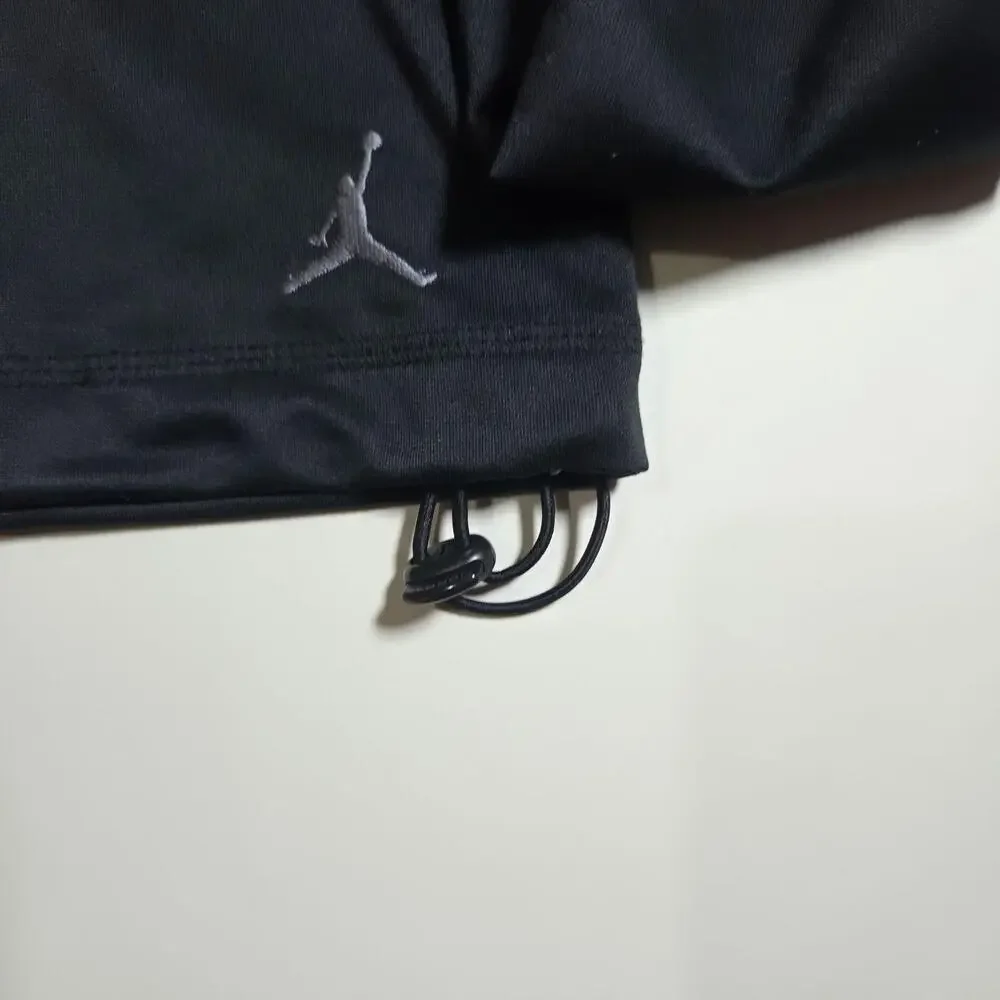 Nike Jordan Pullover Mens Medium Black Dri-FIT 1/4 Zip Training Top Athletic